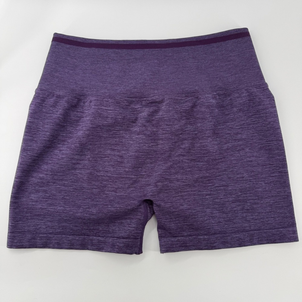 Buffbunny Collection BBL Seamless Shorts Space Dye Purple High Rise Size XL